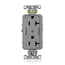 Decora Plus Duplex Receptacle, Heavy-Duty Industrial, 20A 125V NEMA 5-20R, 2P 3W (Gray)