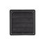 6" Black Plastic Louvered Wall Exhaust Vent
