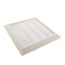 6" White Plastic Louvered Wall Vent