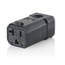 20A, 125V NEMA 5-20R, 2P, 3W, Connector, Straight Blade, Grounding, Python (Black)