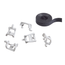 Saddle Tie Kit w/ Velcro, Includes (5) Saddle Ties, 5' Of Velcro Softcinch (Black)