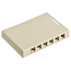 Surface-mount Quickport, Box, 12-port (Ivory)