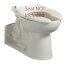 Priolo 1.1/1.28/1.6 gpf (4.2 - 6.0 Lpf) Chair Height Top Spud Back Outlet Elongated EverClean Toilet Bowl Only (White)