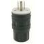 15A, 125V NEMA 5-15P, 2P, 3W, Plug, Straight Blade, Grounding, Wetguard (Black)