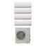 34,000 BTU, R-410A, InverterFlex Four Zone Heat Pump Package (9+12+12+12)