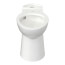 Yorkville 1.1/1.28/1.6 gpf Pressure Assist Back Outlet Elongated EverClean Toilet Bowl Only (White)