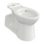 Yorkville 1.1/1.28/1.6 gpf Pressure Assist Back Outlet Elongated EverClean Toilet Bowl Only (White)