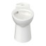 Yorkville 1.1/1.28/1.6 gpf Pressure Assist Chair Height Back Outlet Elongated EverClean Toilet Bowl Only (White)