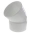 12" PVC DWV 45° Street Elbow