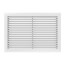 10" x 6" (Wall Opening Size) Satin Anodized Aluminum Double Deflection Register (HVD Series)