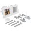 Moda Expansion PEX Washing Machine Outlet Box w/ Water Hammer Arrestor, 1/4 Turn, Standard Pack