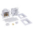 MODA Fire Rated Push Conn. Washing Machine Outlet Box w/ Water Hammer Arrestor, 1/4 Turn, Standard Pack