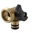 Moda Washing Machine Outlet Box Hot Valve Top (Black Handle)