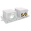 MODA Washing Machine Outlet Box w/ 1/4 Turn Valves & Hammer (F1960 Expansion PEX)