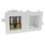 MODA Washing Machine Outlet Box w/ 1/4 Turn Valves & Hammer (F1960 Expansion PEX)