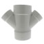 18" x 6" PVC DWV Double Wye