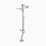Manual Exposed Single Flush Water Closet Bedpan Washer Flushometer, Dual-Filtered Fixed Bypass (1.28 GPF/4.8 LPF)