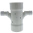 6" x 2" PVC DWV Double Sanitary Tee