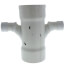 6" x 4" PVC DWV Double Sanitary Tee