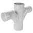 8" x 6" PVC DWV Double Sanitary Tee