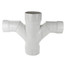 8" x 6" PVC DWV Double Sanitary Tee
