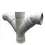 6" PVC DWV Double Wye and 45° Elbow Combo