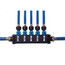 1/2", 3 Port Bronze PEX Press MINIBLOC