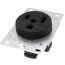 Straight Blade Single Receptacle, 2P, 3-Wire - Black (50A, 250V)
