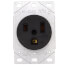 Straight Blade Single Receptacle, 2P, 3-Wire - Black (50A, 250V)
