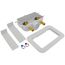 Centro II Center Drain Washing Machine Outlet Box (Copper Sweat)