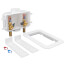 Centro II Copper Assembled Washing Machine Outlet Box w/ Water Hammer Arrestor, 1/4 Turn (Standard Pack)