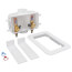 Centro II PEX Crimp Assembled Washing Machine Outlet Box w/ Water Hammer Arrestor, 1/4 Turn (Standard Pack)