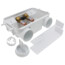 2 x 4 Copper Assembled Washing Machine Outlet Box w/ Water Hammer Arrestor, 1/4 Turn (Standard Pack)