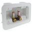 2 x 4 Copper Assembled Washing Machine Outlet Box w/ Water Hammer Arrestor, 1/4 Turn (Standard Pack)