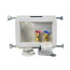 Fire Rated CPVC Washing Machine Outlet Box w/ 1/4 Turn Brass Ball Valve (Standard Pack)