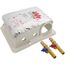 Fire Rated Copper Sweat Washing Machine Outlet Box w/ Water Hammer Arrestor, 1/4 Turn Brass Ball Valve (Standard Pack)