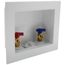 QUADTRO Washing Machine Outlet Box 1/4 Turn Brass Ball Valves (Sweat)
