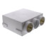 QUADTRO Washing Machine Outlet Box 1/4 Turn Brass Ball Valves (CPVC)