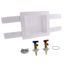 QUADTRO Washing Machine Outlet Box w/ 1/4 Turn Brass Ball Valves (1/2" PEX Crimp)
