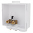 QUADTRO Washing Machine Outlet Box w/ Single Lever Ball Valve (Sweat)