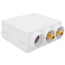 QUADTRO Washing Machine Outlet Box w/ Single Lever Ball Valve (Sweat)