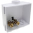 QUADTRO Expansion PEX Washing Machine Outlet Box w/ Single Lever Ball Valve (Standard Pack)