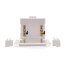 QUADTRO Washing Machine Outlet Box w/ 1/4 Turn Hammer Valve (F1960 PEX – Standard Pack)