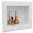 QUADTRO Washing Machine Outlet Box w/ Single Lever Copper Hammer Valve (Standard Pack)