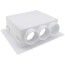 QUADTRO Single Level Washing Machine Outlet Box, No Valves (Standard Pack)