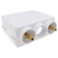 QUADTRO Expansion PEX Washing Machine Outlet Box w/ 1/4 Turn Brass Ball Valve (Contractor Pack)