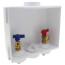 QUADTRO Expansion PEX Washing Machine Outlet Box w/ 1/4 Turn Brass Ball Valve (Contractor Pack)