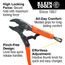 6" C-Clamp, 6" Long Nose & 10" Curved Jaw Locking Pliers Set (3 Piece)