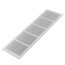 10" x 6" (Wall Opening Size) Satin Anodized Sidewall Aluminum Register w/ MS Damper (VM Series)