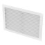 14" x 8" (Wall Opening Size) Satin Anodized Sidewall Aluminum Register w/ MS Damper (VM Series)